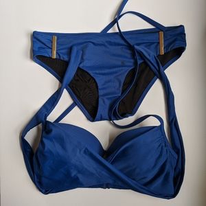 Victoria's Secret Blue Bikini Set 32DD